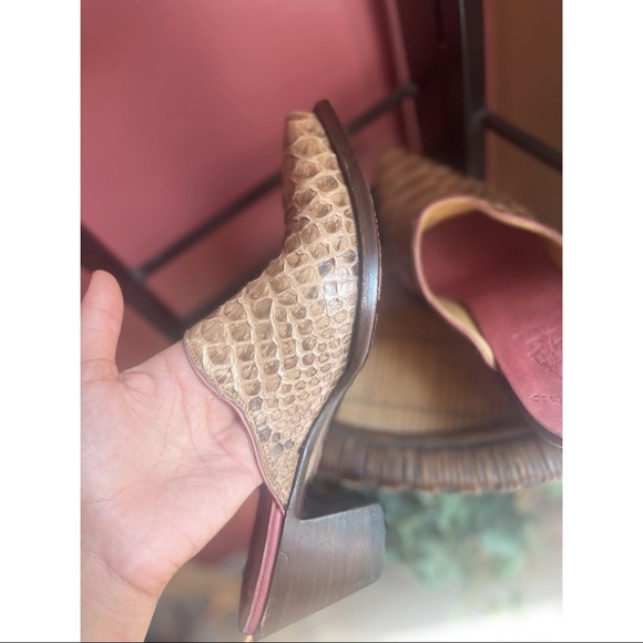 OLD GRINGO Snakeskin mules sz 8.5 - Picture 6 of 8